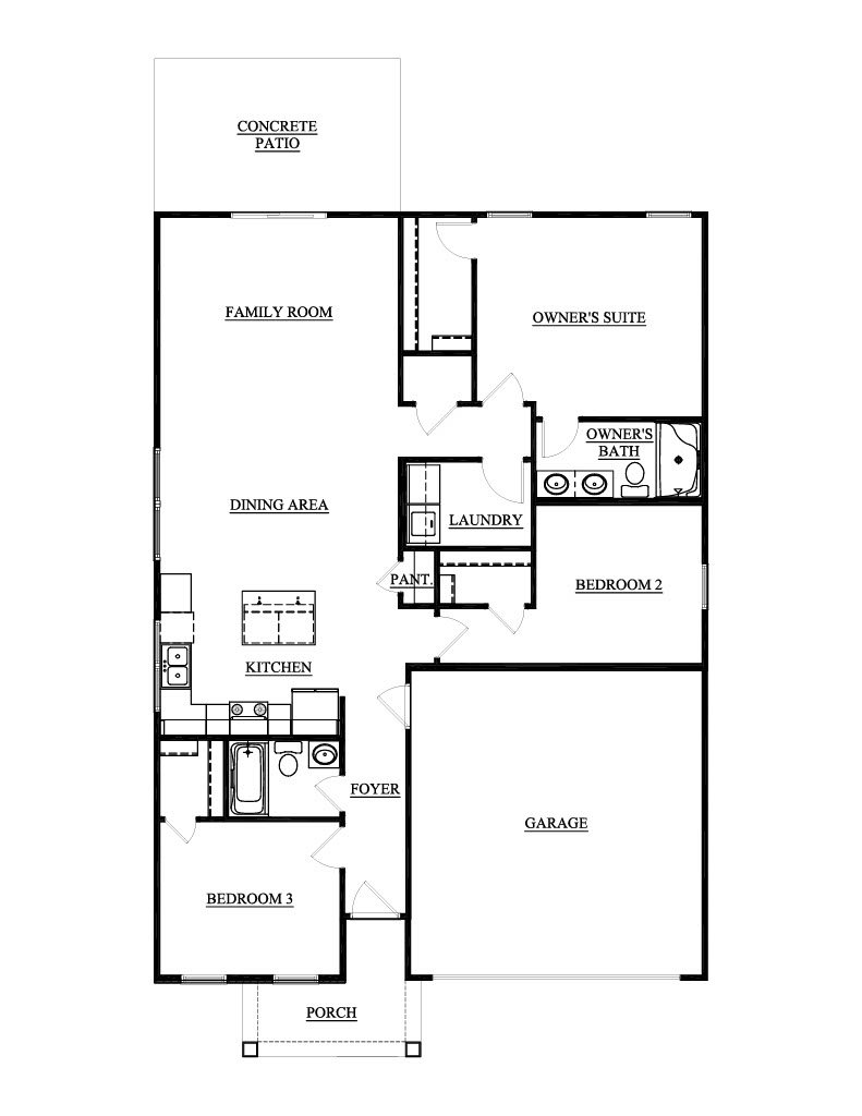 246 TCHS 1st Story Floorplanleonardo craftsman cove heatherstone owensboro kentucky