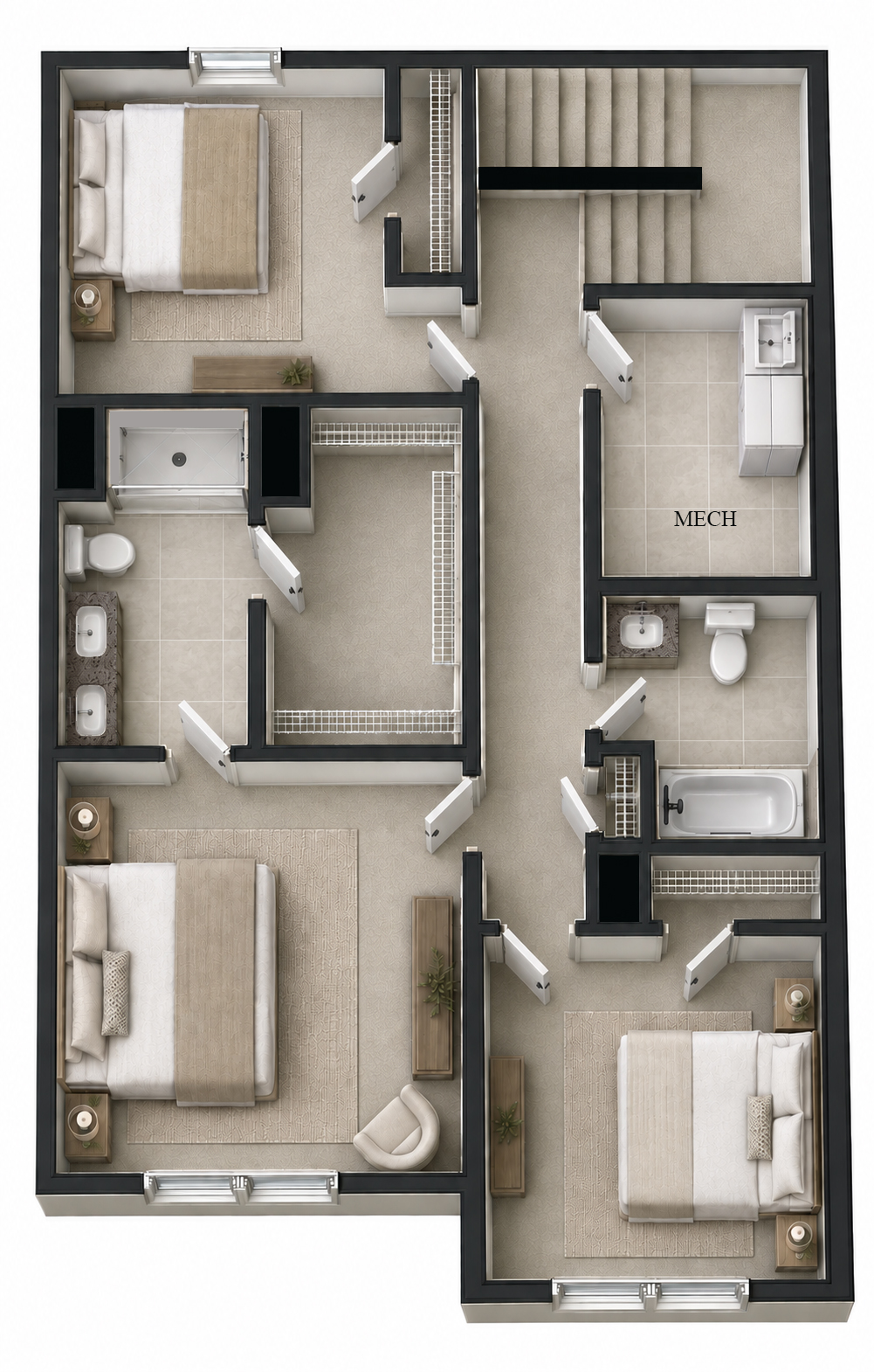 3 SVS SECOND Floor Render Floorplanmagnolia silverstone bowling green kentucky